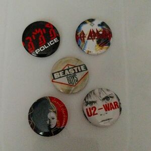 Vintage Band Button Bundle
